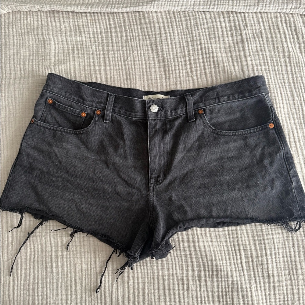 Madewell Black Denim Shorts